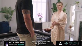 NURU MASSAGE - Lilly Bell Sells Door-To-Door Nuru Kit With Slippery Happy Ending Fuck