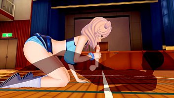 Cheerleader presentation skills 3D hentai