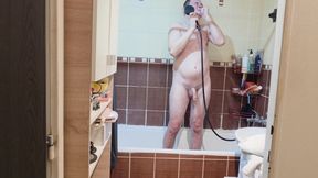 Cute Guy Takes a Quick Shower to Start His Day Fresh