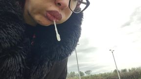 Huge Burps From the Sensual Lips of Lavinia Outdoor