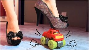 Glitter Heels vs. Monster Truck