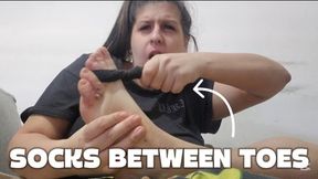 Itchy Toes Relief with a Sock Between My Toes