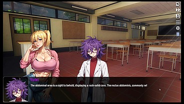 Futanari Muscle Growth World [ Femboy Hentai Game ] Ep.4 small dick feminine guy swallow spit before going to gloryhole bathroom !