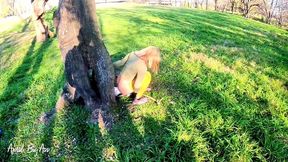 drinking liters of pee in the street with my stepfather, yellow pee and in public!!!