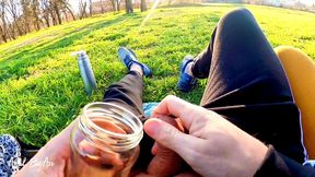 drinking liters of pee in the street with my stepfather, yellow pee and in public!!!