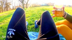 drinking liters of pee in the street with my stepfather, yellow pee and in public!!!