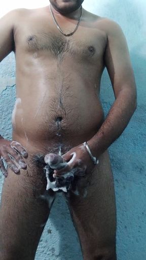 Bathing and cumming. Part 1 By Nikhil Sehgal   Clip 1
