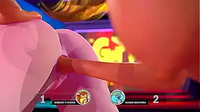 Fierce Lesbian Warriors Clash in Steaming 3D Hentai Battle Rhythm