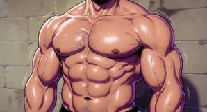 Ai Muscular Men Mechanic Garage