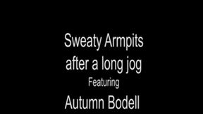 Sweaty Armpits after a long jog - Autumn Bodell Smelly Armpit Worship MOBILE
