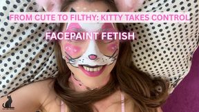From Cute to Filthy - Face Paint Kitty Takes Control POV 4K