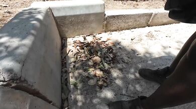 Spring Break Audition Ebony Bitch Broke In Gushing Pierced Tits Outside