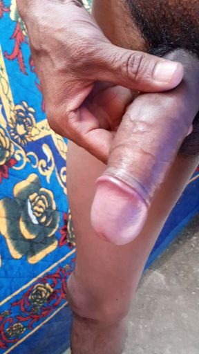 Cumshoot Outdoor - Big Cock Indian Man Handjob
