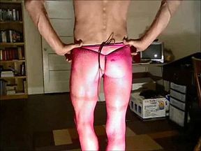 Robert Richard Milgate - Pink Fishnet Pantyhose and High Heels Cum