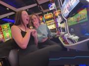 Serenity Cox and Nadia Foxx Try Not To Cum While Chasing A Jackpot
