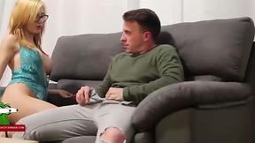 Horny couple's hot and heavy photo shoot ends with naughty masturbation and pussy play - SAN013