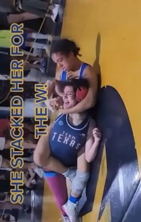 Hotty college women get into a wrestling match