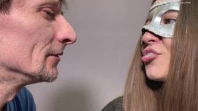 Kinky Celeb Teen dominates with lips & spitting