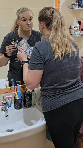 Watching My Wife Get Ready… She Looks so Good - Mirror Makeup Routine