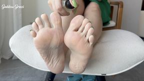 POV Footjob Fantasy – Goddess Grazi