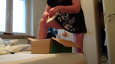 Paket fremder Schuhe zum Benutzen