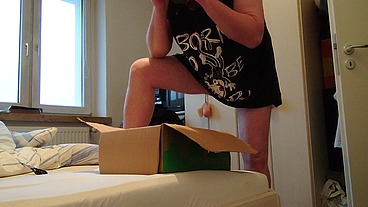 Paket fremder Schuhe zum Benutzen