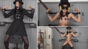 Extreme Sybian ride with a chimney sweep ( HD )