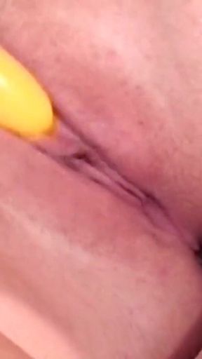 Two Lesbians and One Yellow Dildo to Get Super Frisky and Naughty Over