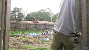 Rough Straight Jock Lex Busts a Nutt Outdoors