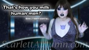 Alien on milking duty has to give you a Handjob - MP4 HD 1080p