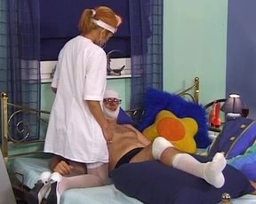 Hot German Nurse Sips Cum After Hot Fuck with Patient