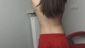 Brunette Girl Teasing Vey Hot