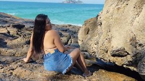 SHE NEEDS TO FART ON PART 3 THE BEACH BY KIARA FULL HD
