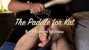 Paddle Swats for Kat - Bare Bottom Bedtime - 1080p