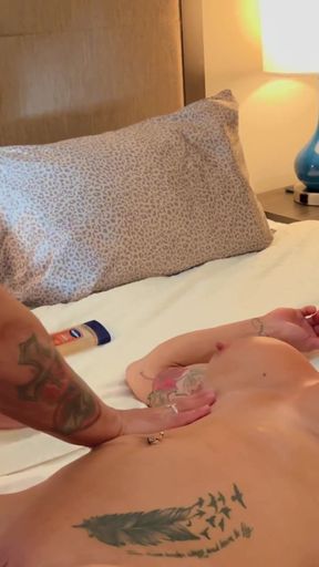 Muscle MILF Fucks and Squirts for the Godfather