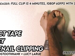 Duct Tape Prey Toenail Clipping