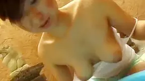 Awesome and sexy japanese babe is taking shower alone