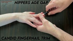 Nippers Age Gap Candid Fingernail Trim