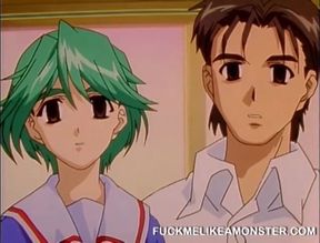 Filthy anime teen slut getting ravaged