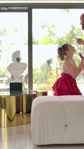 Key moment from &quot;DADDY4K. Slutty Una Fairy is breaking all the rules and is fucking hard after sucking her BF&#039;s cock&quot;