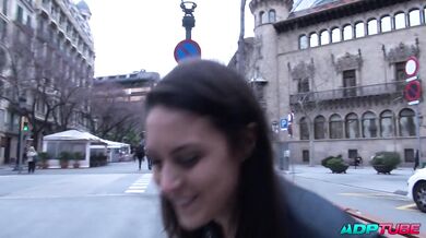 Carolina Abril blindfolded being fucked by a stranger