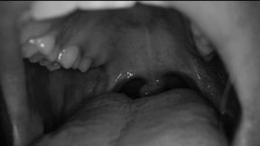 Go Deep Down Her Throat in black and white!