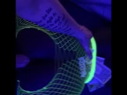 BlackLight Swirl.. (HUGE CUMSHOT)