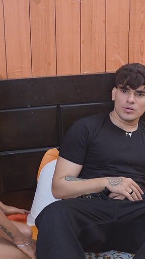 Husband cheating with wife and sex with indian girlfriend   Clip 1