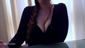 Squirt-happy psychologist plays with toys while getting off in front of you