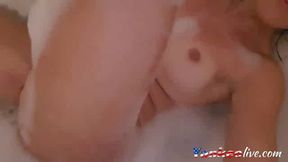 German Teen's Bathtub Masturbation ASMR