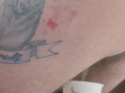 Jack off and piss at work