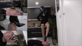 LILLI BAYLE - Your tongue is my doormat! 3 - Dirty soles licking, heels sucking, shoe gagging, face crushing under shoes