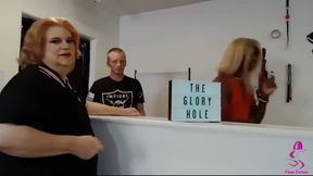 Sissy CockSucker tries out a private GloryHole