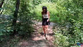 I Take Away the Virginity of a Nerdy Boy Who Promised to Help Me in the Woods!